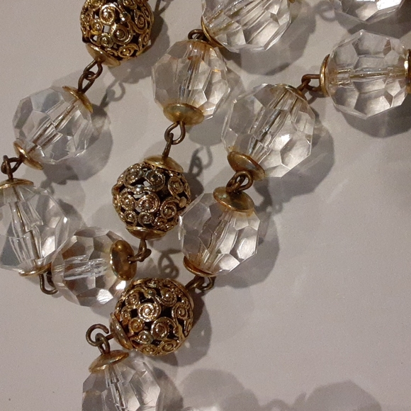 Poggi Paris faceted clear necklace - Picture 4 of 4